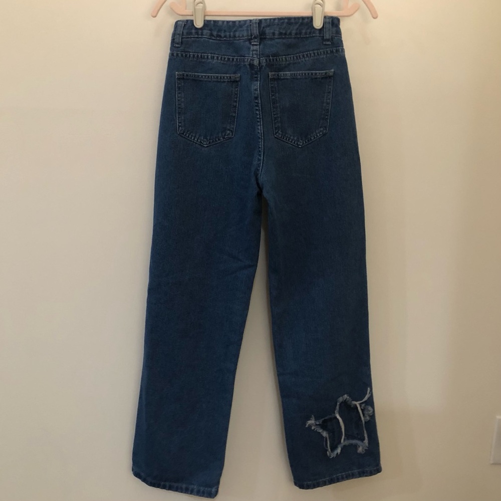 Star Design Size Small Regular Length Jeans - Picture 2 of 3